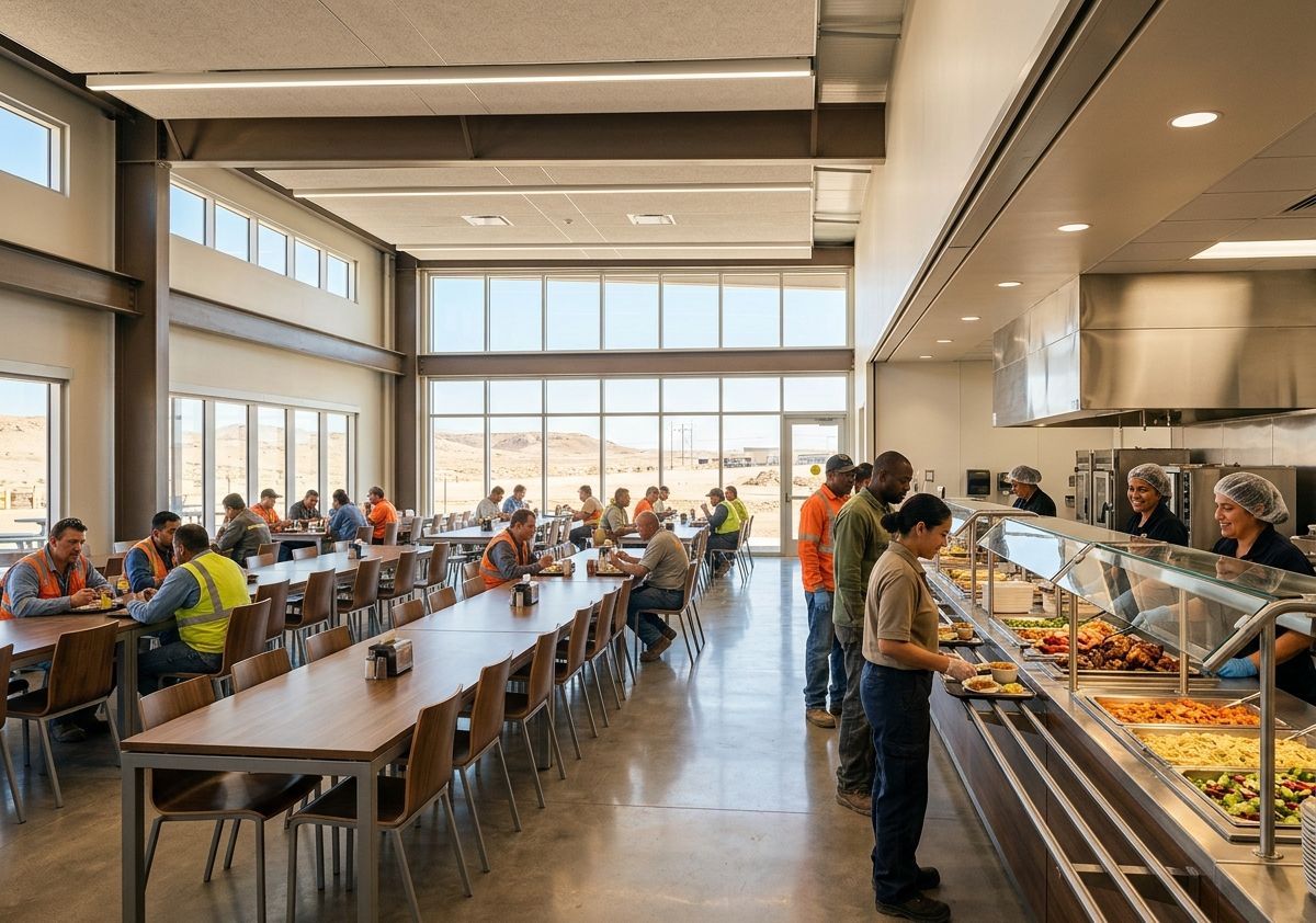 Remote camp mess hall
